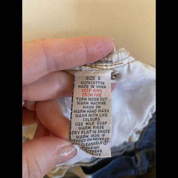 Minkpink Shorts Women's S High Waisted Aztec Print Cut-Off Fringe Very Cute - Picture 4 of 4